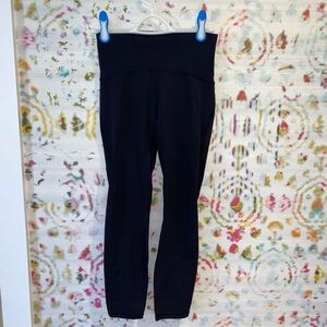 Black High-Waisted Mesh Leggings